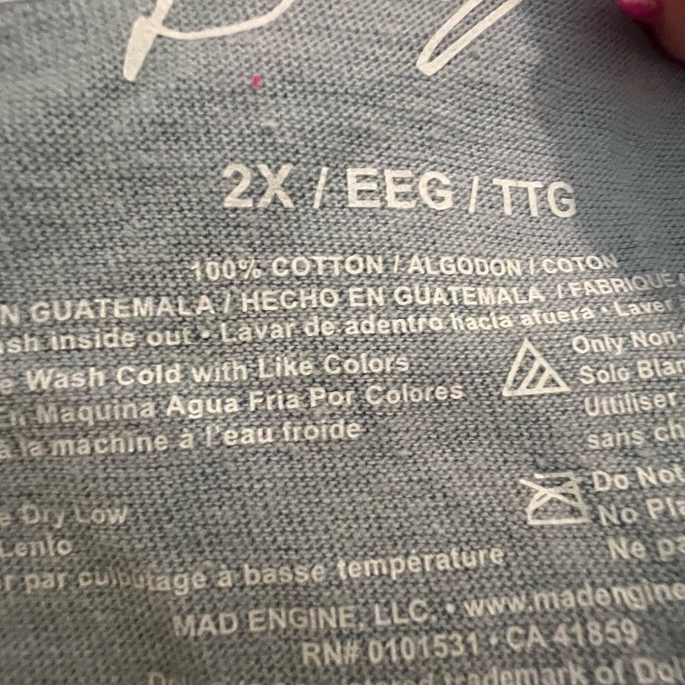 Dolly brand size 2X light blue Dolly t shirt - Picture 3 of 6